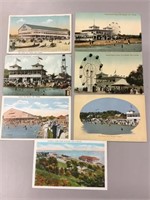 Lot of seven Port Stanley beach postcards.