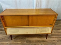 Mid Century Modern Grundig Stereo Console Cabinet