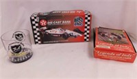 New 1994 Mario Andretti Indy car diecast bank in