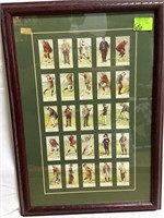 Golfer 25 Card Tobacco Cope's Bros Reprint Frames