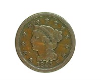 1844 Cent VF+