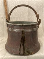 Large Copper Pail  with Handle