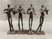 Set of Four Musician Sculptures