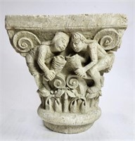 Column Capital Replica Roman Basilica of Vezelay