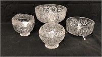 Crystal Pinwheel Compote, Footed Bowl