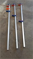 3 - 60"  Aluminum Bar Clamps