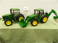 Ertl John Deere 6210R Tracotr & JD 7330 Tractor w/