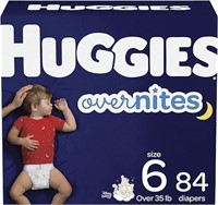 Huggies Overnites Nighttime Baby Diapers, Size 6,