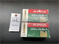 2 Boxes Sellier & Bellot 38 SPL Ammo