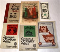 4 Antique Plays & Advertising, Denison's Blackface
