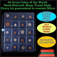 20 Great Coins of the World, hand selected, many t