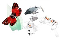 (4) Swarovski Crystal Animal & Snowman Figurines