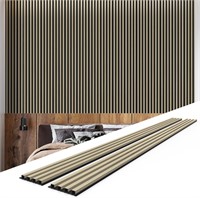 WPC Acoustic Slat Wall Panels 94.5” x 6.5” (6)
