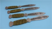 Stainless Steel Throwing Knives-4 count