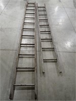 Wooden Extgension Ladder - 2 Sections