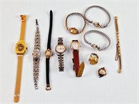 Ladies Vintage Wrist Watches & Ring Watch