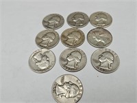 10- 1957 Silver Quarters