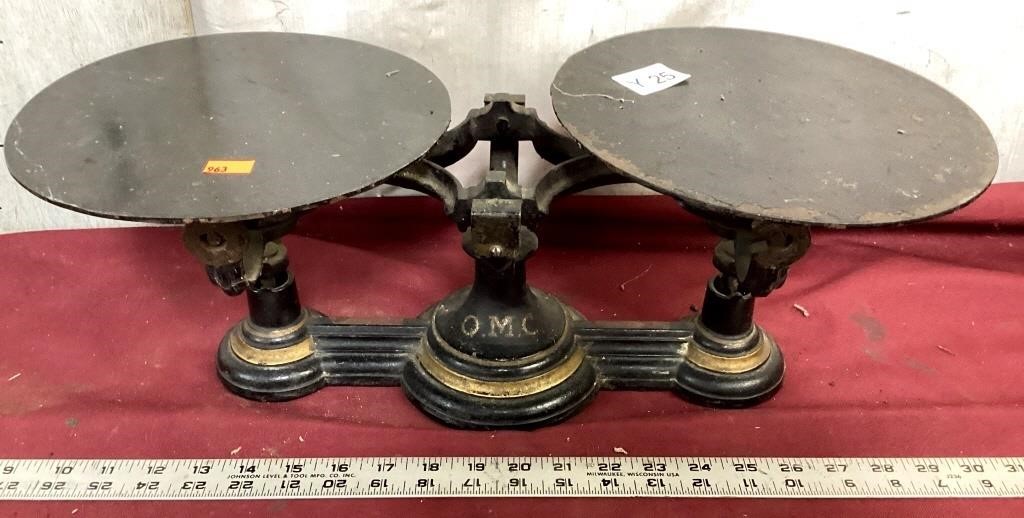 Antique OMC Cast Iron Scale Number Two