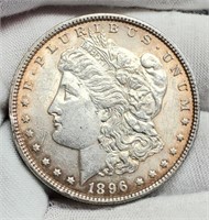 1896 Morgan Silver Dollar MS63+ w/