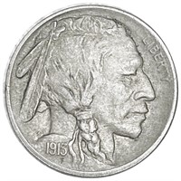 1913 TY1 Buffalo Head Nickel NEARLY UNC