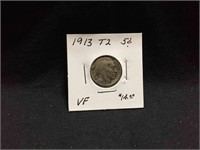 1913 T2 Buffalo Nickel