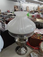 Vintage Nickel Finish Aladdin Fluid Lamp