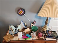 Lot of Misc... Including Brass Lamp