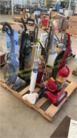 Pallet of assorted Vacuums & Steam-Vacs