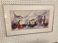 "FLOWER MARKET" BY TED DEGRAZIA PRINT