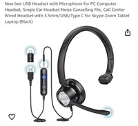 New bee USB Headset with Microphone