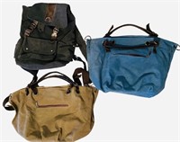 Canvas Totes and Backpack