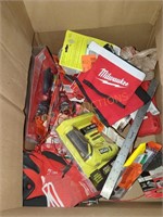 Box lot of mixed tools mixed brands