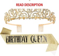 AB Rhinestone Queen Tiara  Birthday Crown 13