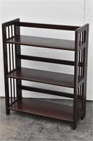 (3) Shelf Wood Folding Bookcase