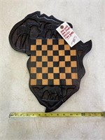 Hand Made Wood Africa Chess Board