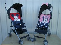 Mickey and Minnie Mouse Umbrella Strollers