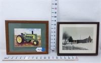 John Deere 620 Tractor Print & Barn Print