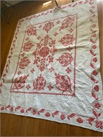 Vintage Embroidered Quilt