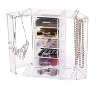 "As Is" Acrylic Jewelry Hanger Organizer Armoire