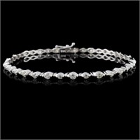 18K White Gold 2.00ctw Diamond Bracelet