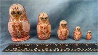 (5) Piece Russian Matryoshka Doll Set