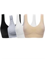 Women's Comfort Sports Bra | 4 Pack | XL