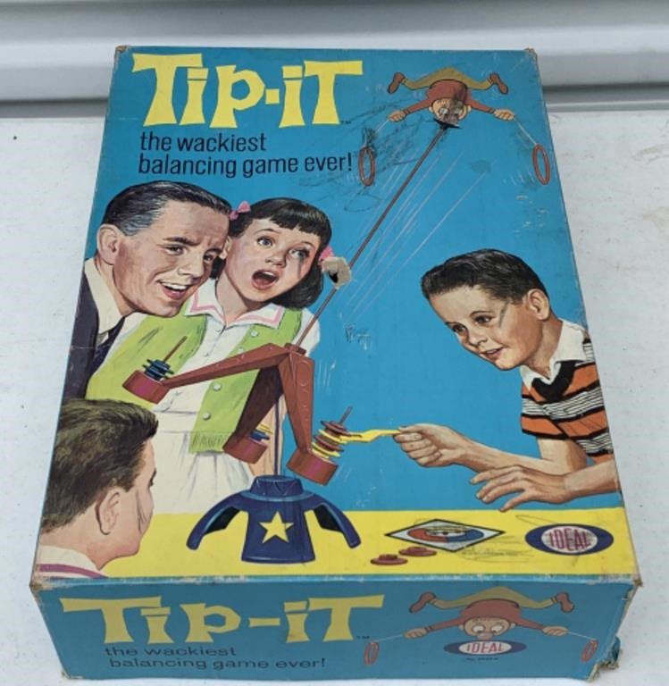 Tip-It Game By Ideal Toy Corp 1965