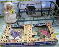 Play Time Doll House, Pajama Doll, Dolls & Crib