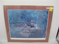 CARLOS HATHCOCK SIGNED WHITEFEATHER ART PRINT