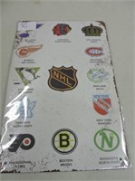 NHL Tin Sign 8"x12