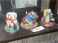 (3) NORMAN ROCKWELL  FIGURINES