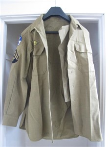 US Army WWII Wool Jacket W/Original Patches