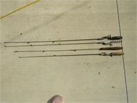 4 Steel Fishing Rods