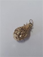 Marked and Tested 14K Pineapple Charm- 1.7g